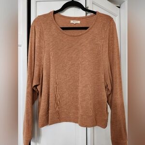 Madewell Tan Knit Top